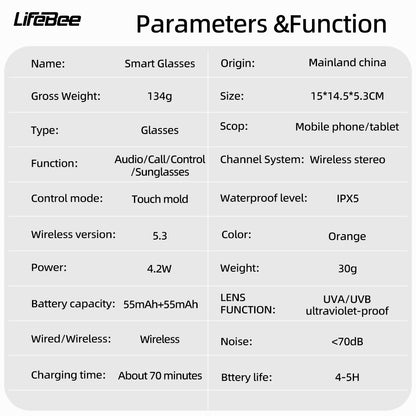 Lifebee GS08 Smart Sun Glasses