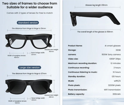 Lifebee InVision AI Smart Glasses
